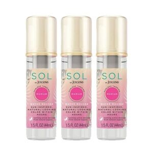 3 SOL by Jergens Water Mousse Trio Self Tanner 1.5 ounces each Stocking Stuffer